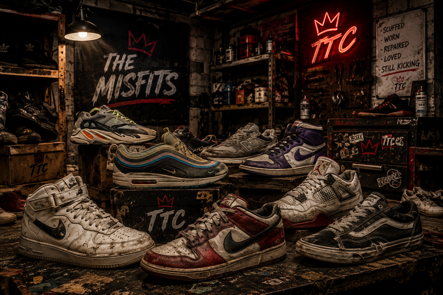 The Trainer Club Misfits — imperfect trainers at lower prices